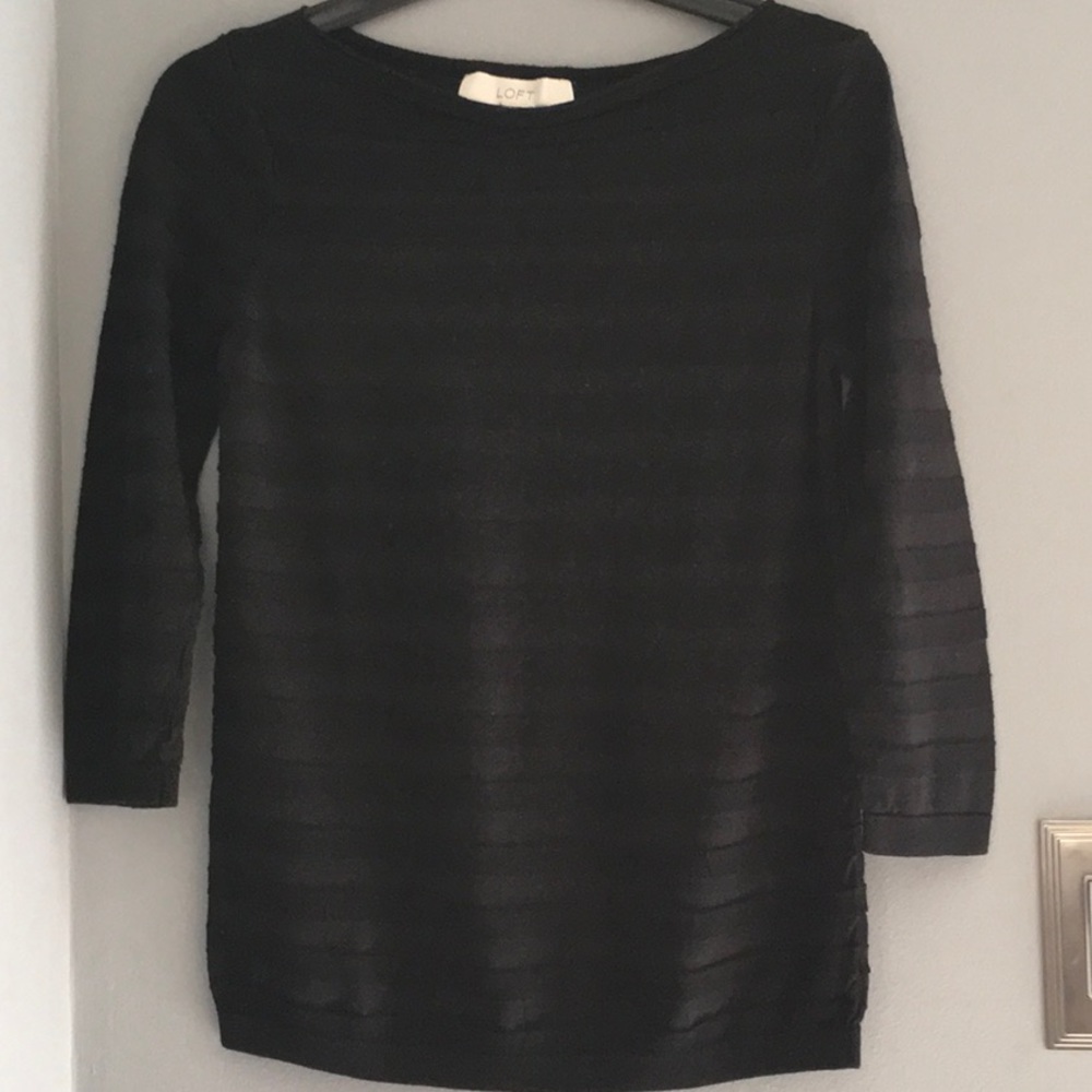 Loft 3/4 Sleeve Lightweight Boat Neck Size M